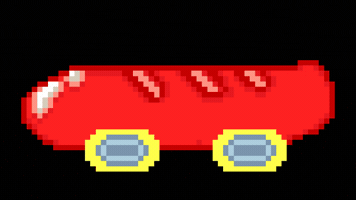 Hot Dog Pixel Art GIF by ProfessorLightWAV