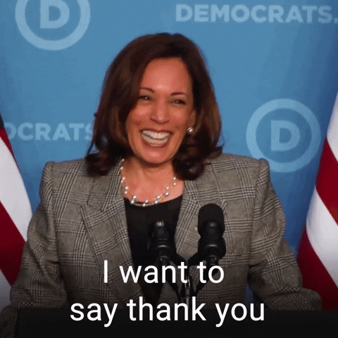 Kamala Harris Thank You GIF by The Democrats