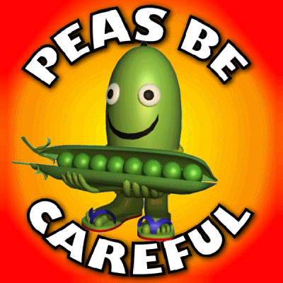 Peas Be Aware GIF