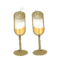 New Years Christmas Sticker