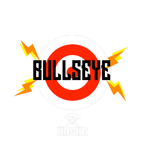 Bullseye Watl Sticker by Hacha mexico