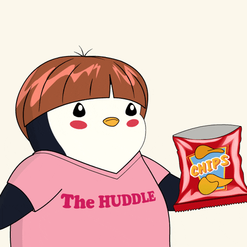 Hungry Tortilla Chips GIF by Pudgy Penguins