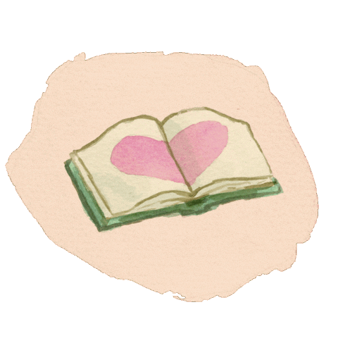 Heart Book Sticker by Tundra