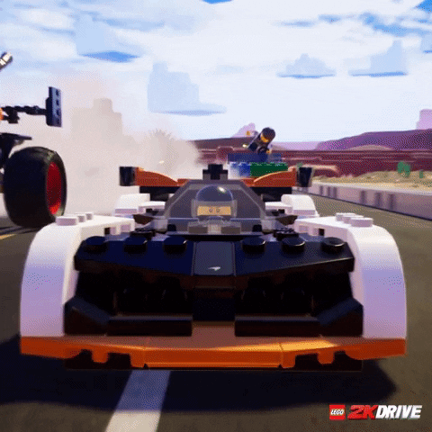 Racing Going Fast GIF by LEGO 2K HUB