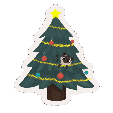 Christmas Tree Oops Sticker