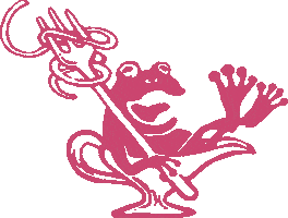 Loop Frog Sticker by usagicompany