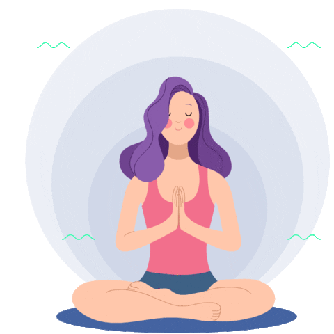 Yoga Meditation Sticker