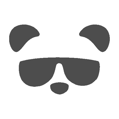 Sunglasses Panda Sticker by RHEMA Rheintalmesse