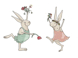 Easter Bunnies Love GIF by krima&isa