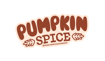 Pumpkin Spice Autumn Sticker by Peanut and Pickle