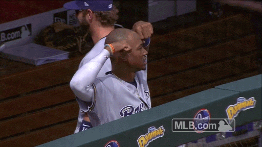 Giphy - Flexing Milwaukee Brewers GIF by MLB
