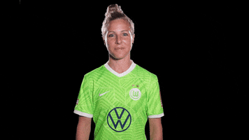 Svenja Huth Reaction GIF by VfL Wolfsburg