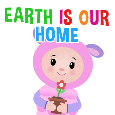 Planet Earth Love Sticker by Mother Goose Club