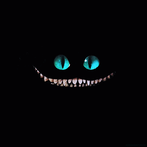 Alice In Wonderland Cat Smile Gif
