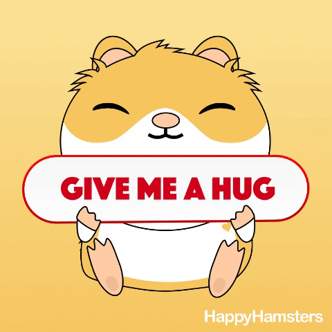 hamster hug GIF by AM by Andre Martin