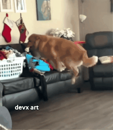 Dog Lay GIF by DevX Art