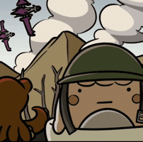 Scared War GIF