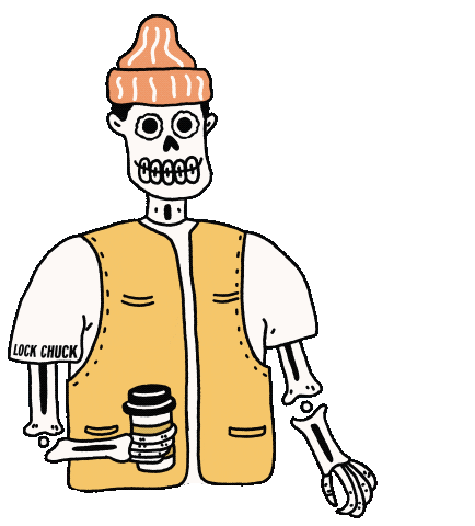 Happy Halloween Sticker by LOCK CHUCK COFFEE