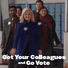 Parks and Recreation grab your colleagues and go vote