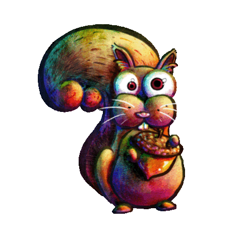 Squirrel Victoria Sticker