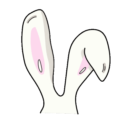 Illustration Bunny Sticker by nakt®