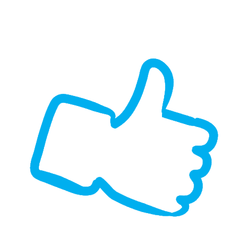 Thumbs Up Sticker by Oliveira Comunicação