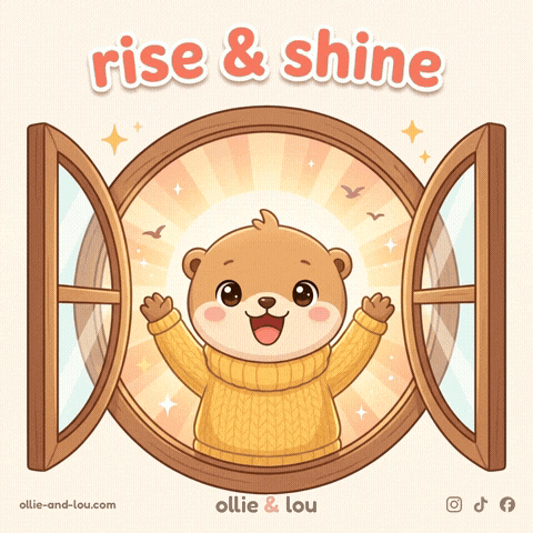 Happy Good Morning GIF by Ollie & Lou