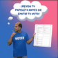 Check out your ballot before you vote Spanish text