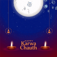Karwa Chauth Moon GIF by techshida