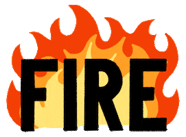 Burning On Fire Sticker