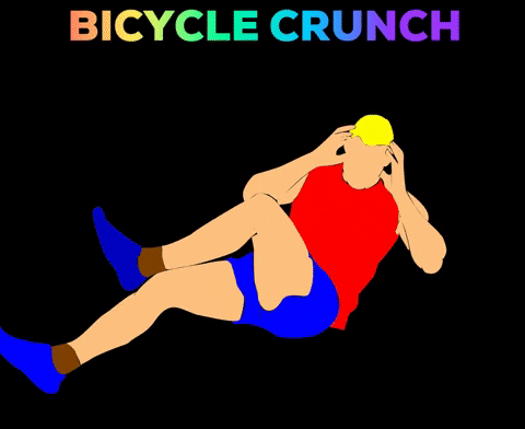 Bicycle-crunch GIFs - Get the best GIF on GIPHY