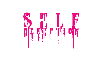 Black Pink Logo Sticker by Self Deception