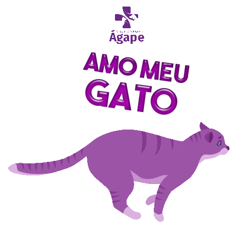 Cat Love Sticker by Clínica Veterinária Ágape