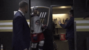 Happy Dance GIF by Columbus Blue Jackets