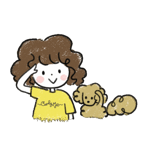 Curly Hair Sticker by Curly Me