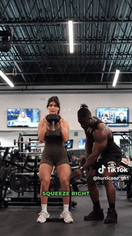 Heel Elevated Goblet Squats For Quad GIF