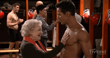 Betty White Football GIF by TV Land