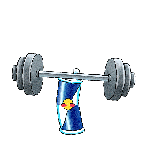 Gym Flex Sticker by Red Bull