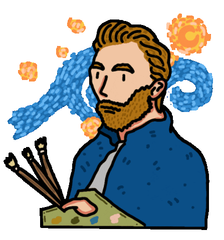 Van Gogh Art Sticker
