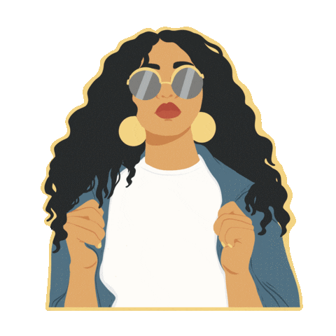 Black Girl Self Care Sticker by Erica's Beauty Shop