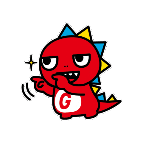 赤 恐竜 Sticker by GAORA