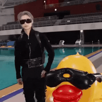 Awkward Rubber Duck GIF