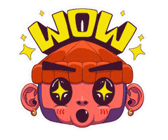 Wow Sticker