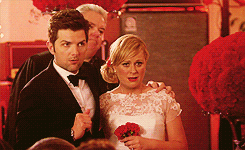 parks and recreation wedding GIF