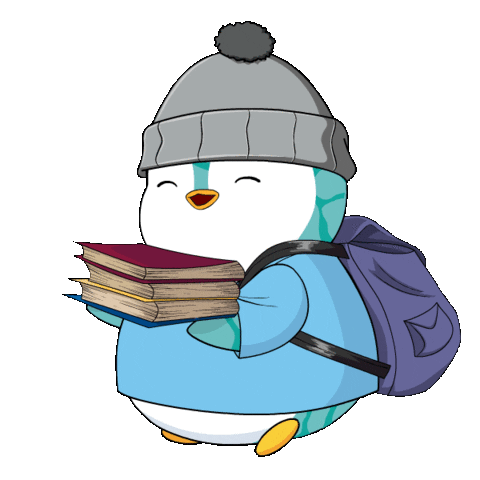 Studying Back To School Sticker by Pudgy Penguins