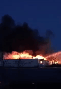 Four-Alarm Fire Burns Sheet Metal Plant