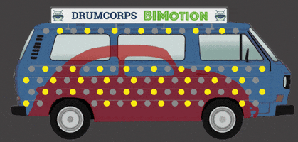 Vw Bus GIF by Drumcorps BIMotion