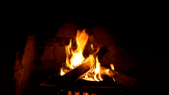 fire fireplace GIF