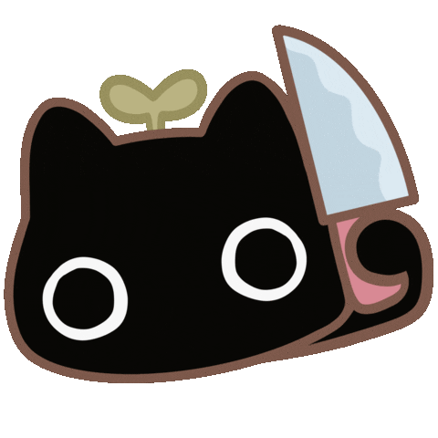 Cat Cut Sticker