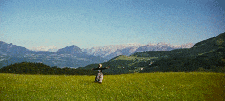 julie andrews the hills are alive GIF